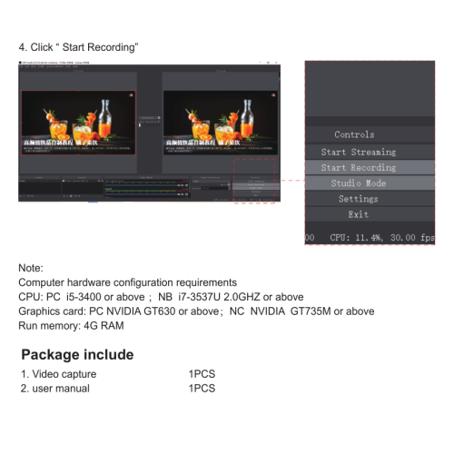 Video Capture Card 4K Video USB capture HDMI card Video Grabber Record Box for PS4 DVD Camcorder Camera Recording Live Streaming-3