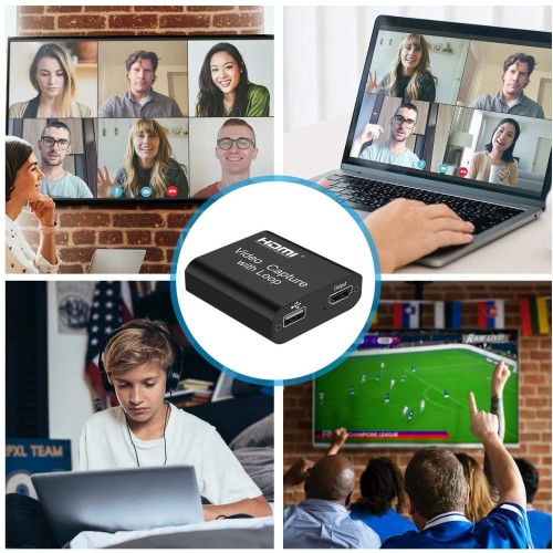Video Capture 4K HDMI USB 3.0 Video Capture With Loop Out For YouTube Facebook TikTok Video Live Gaming Streaming, Broadcasting-5