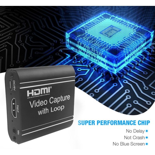 Video Capture 4K HDMI USB 3.0 Video Capture With Loop Out For YouTube Facebook TikTok Video Live Gaming Streaming, Broadcasting-1