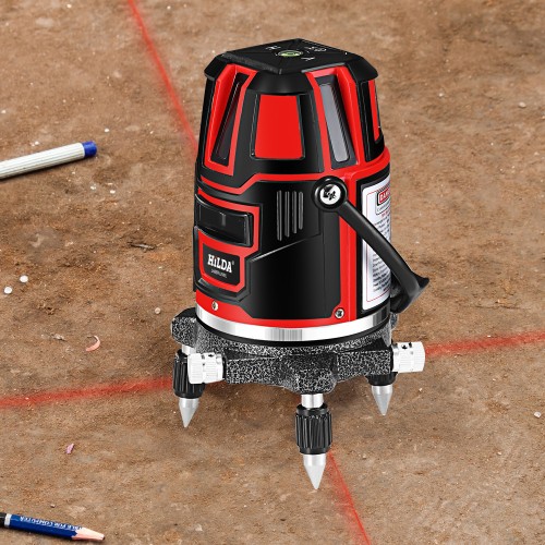  Laser Level 4 Line Green 360 Self Leveling Floor Automatic Rotary Cross Laser Level-2