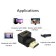 90-Degree Right Angle HDMI Adapter Male to Female , Zinc Alloy Full Shielding 24K Gold Plated Connectors