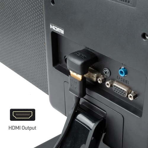 90-Degree Right Angle HDMI Adapter Male to Female , Zinc Alloy Full Shielding 24K Gold Plated Connectors-4
