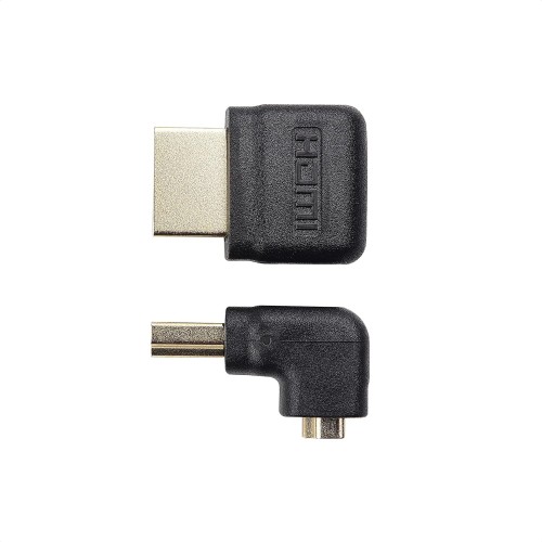 90-Degree Right Angle HDMI Adapter Male to Female , Zinc Alloy Full Shielding 24K Gold Plated Connectors-2