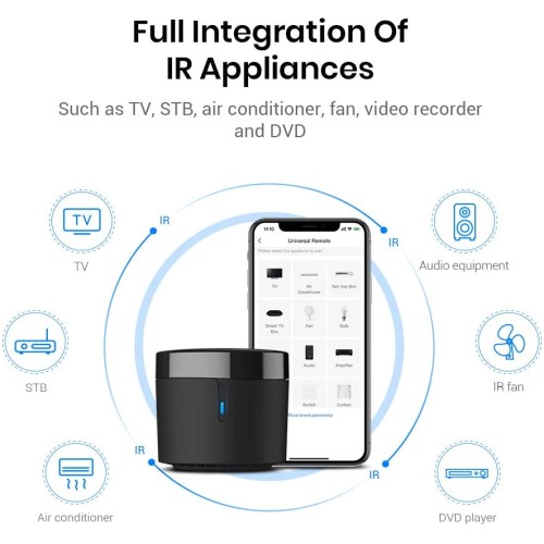 Mini RM4C  Smart Universal Remote Control, Control Your IR Devices from Internet or Wifi