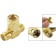 SMA 3-way SMA Male to 2 Female Adapter Connector Splitter T Type Three way Antenna Converter for Wireless LAN Devices Coaxial Cable FPV Radio