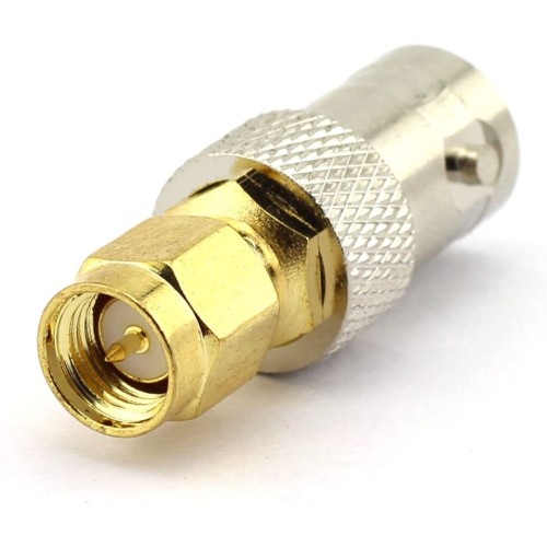 BNC Female to SMA Male RF Coaxial Adapter BNC to SMA Coax Jack Connector Router CCTV-2