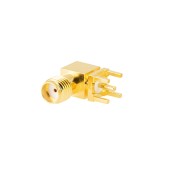 SMA-KWHD RF Connector Head SMA-KWE Female 90 Degree Router Phone Bend PCB Board Antenna Base PCB welding plate copper