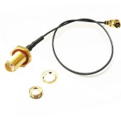 SMA 15cm SMA Female (center hole) to UFL/u.FL/IPX/IPEX/IPEX1 RF Coax Adapter Assembly RG178 Pigtail Router Modem Dongle 4G LTE 5G Wifi Router Broadband Antenna Mobile Phone