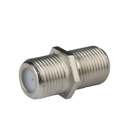 F Type barrel connector coupler adapter connector female f/f rg6 coax coaxial cable 