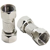 F Type Male F to male F connector Coupler 2-pcs 75 Ohm F Type RG6 Coaxial Cable Adapter, RF Adapter Cable Extension Coupler for TV, Satellite Antenna, Splitter, Amplifier F Type Male F to male F connector Coupler 2-pcs 75 Ohm F Type RG6 Coaxial Cable Adapter, RF Adapter Cable Extension Coupler for TV, Satellite Antenna, Splitter, Amplifier