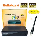 Hellobox 6 With Wifi - H.265 1080P Full HD Satellite Receiver TV BOX Decoder Hellobox 6 With Wifi - H.265 1080P Full HD Satellite Receiver TV BOX Decoder