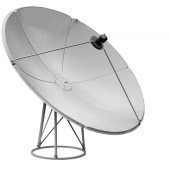  Dish Eurostar C/KU 8 Feet Solid Dish Antenna Satellite Receiver Decoder