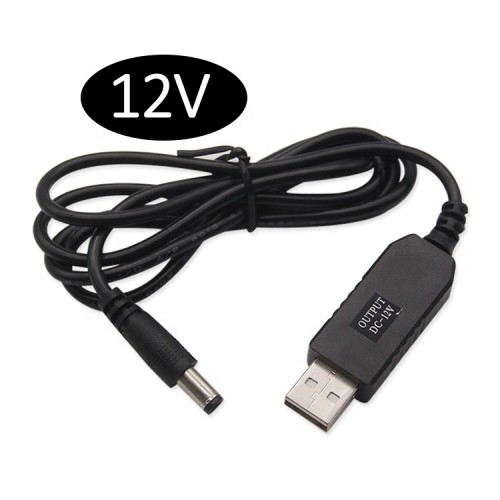 DC 5V to 12V DC High Quality USB Voltage Step Up Converter Cable For Fan Wifi Router Dongle Antenna, Satellite TV Receiver, Phone, ADSL, Fiber, Power Bank, Battery