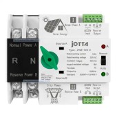 ATS Single Phase Din Rail 2P 125A Dual Power Automatic Transfer Switch - Electrical Selector Switches for PV Solar Inverter