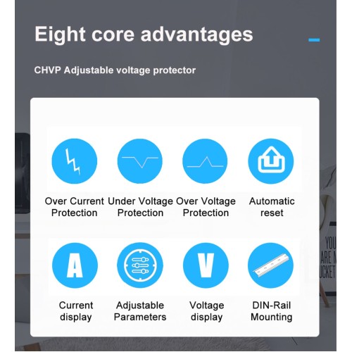 Voltage Protector Over and Under High  40A 230V Relay Protection Over-current Automatic Protection-1