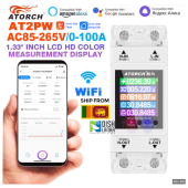 Atorch Energy Meter Smart Switch Digital Volt Amp Kwh Frequency Factor Meter Remote Control AT2PW 100A Tuya WiFi Din Rail AC 220V 110V  Atorch Energy Meter Smart Switch Digital Volt Amp Kwh Frequency Factor Meter Remote Control AT2PW 100A Tuya WiFi Din Rail AC 220V 110V