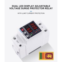 Voltage protector Single Phase Adjustable over / under voltage protective protector 63A 230V relay protection, automatic voltage protector
