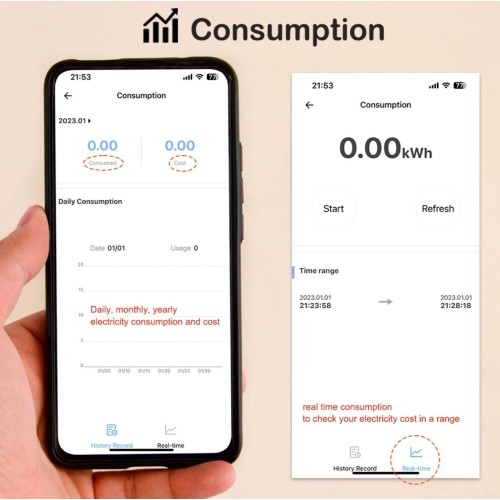 eWeLink WIFI Trip Switch 63A Single Phase Smart Energy Meter Kwh Metering Monitoring Circuit Breaker-1