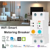 eWeLink WIFI Trip Switch 63A Single Phase Smart Energy Meter Kwh Metering Monitoring Circuit Breaker
